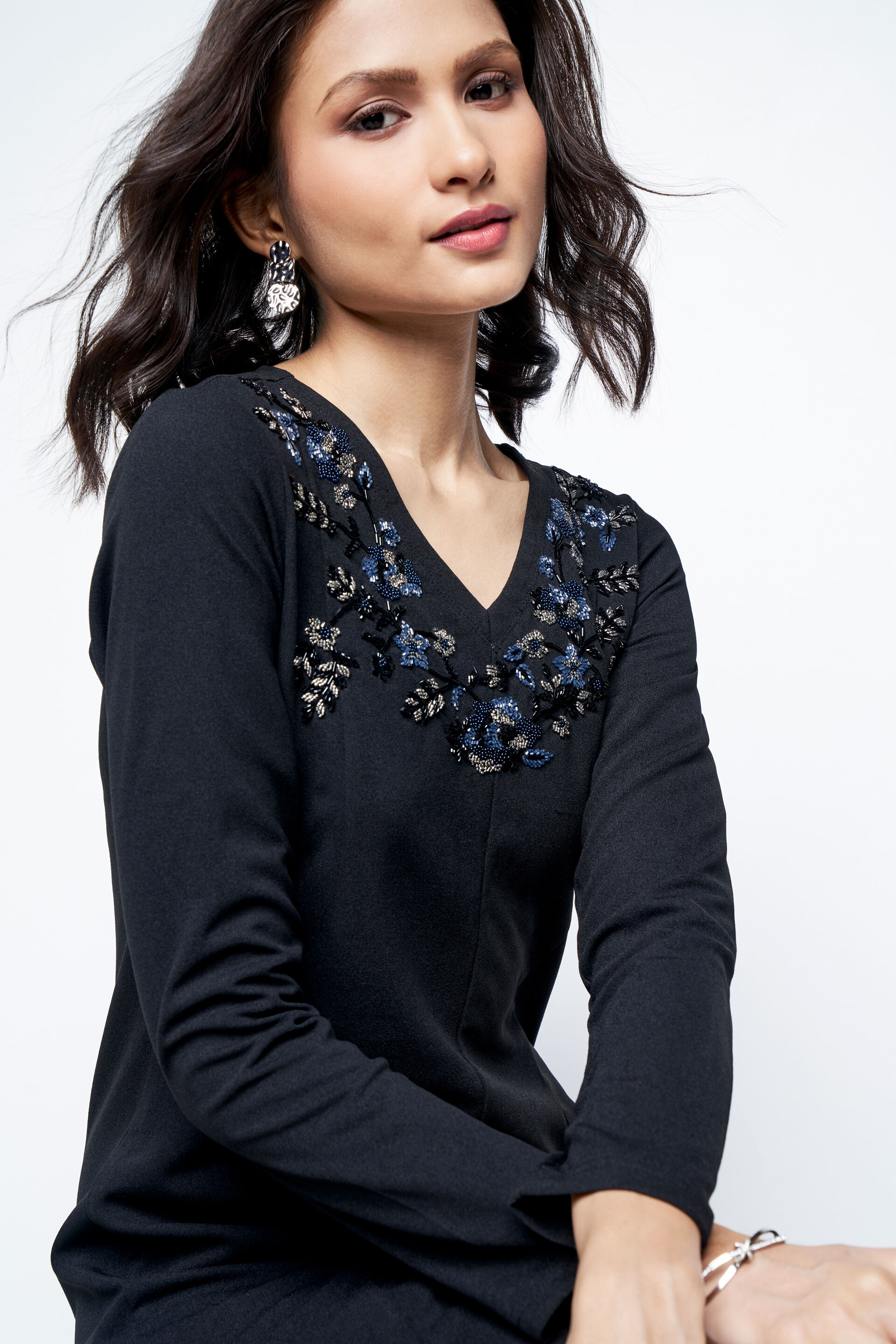 Marseille Dress, Black, image 3